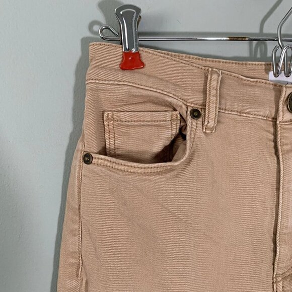 LOFT beige high waist skinny ankle cotton stretch‎ casual pants - Picture 2 of 12